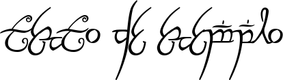Image preview of font Elvish Ring NFI