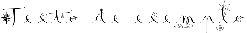 Image preview of font Badinerie Christmas