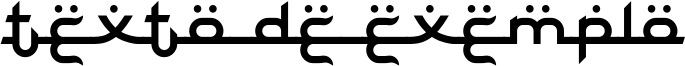 Image preview of font Bayram