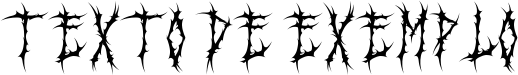 Image preview of font Black Dread