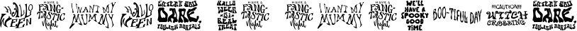 Image preview of font Boo Words