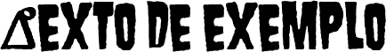 Image preview of font Danzig 4p
