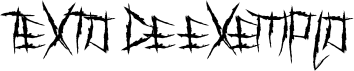 Image preview of font Demon Killer