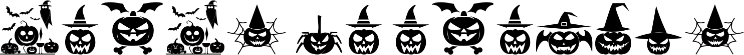 Image preview of font Ding of Halloween ST
