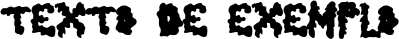 Image preview of font EarlyScare