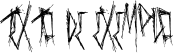 Image preview of font FreakyManor