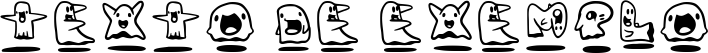 Image preview of font Ghosties