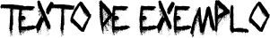 Image preview of font HailStormz