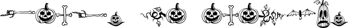 Image preview of font Halloween Borders