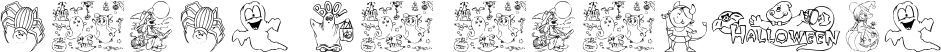 Image preview of font Halloween