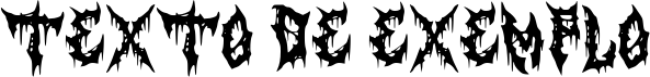 Image preview of font Horrorizer Regular