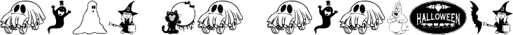 Image preview of font KiddyHalloween