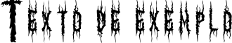 Image preview of font Korleone Regular