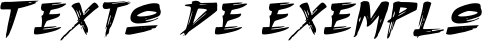 Image preview of font Morbid Bones (DEMO) Brush Slant