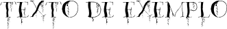 Image preview of font Organic Fear