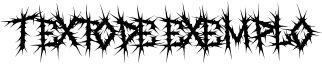 Image preview of font ROSE THORNS