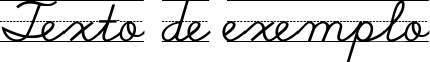 Image preview of font School Script Dashed