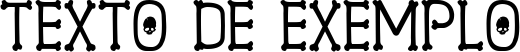 Image preview of font Spooky Skeleton