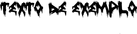 Image preview of font TreehausHorror